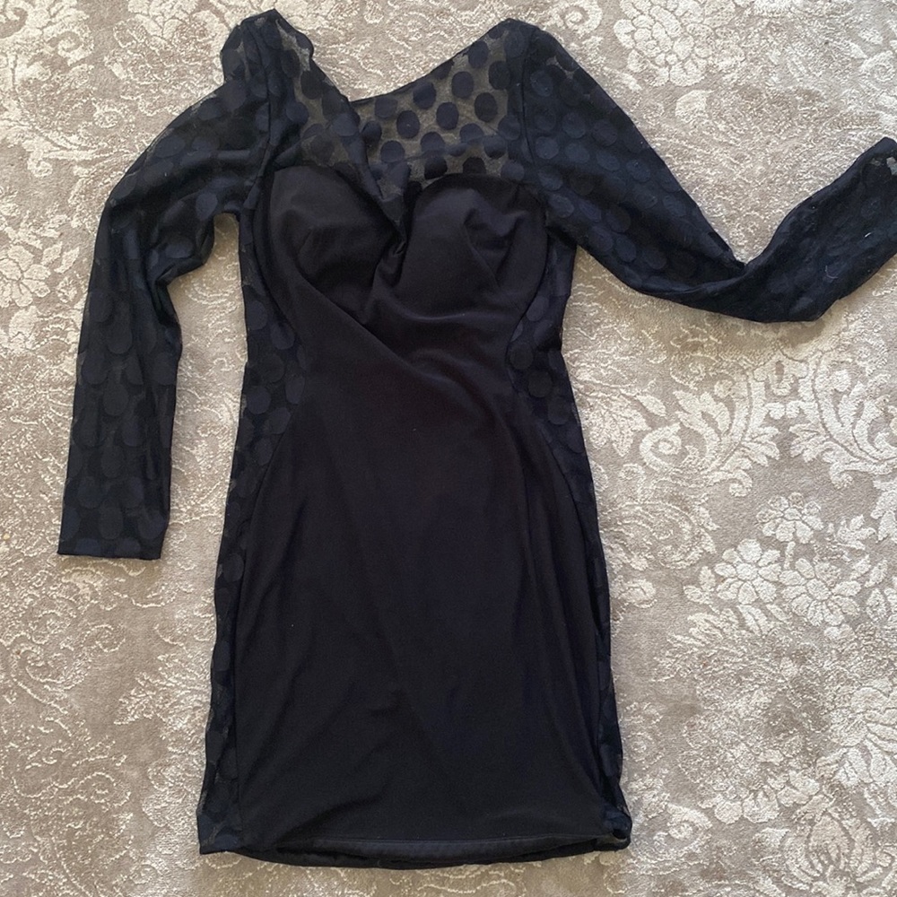 Sexy, unique black dress!